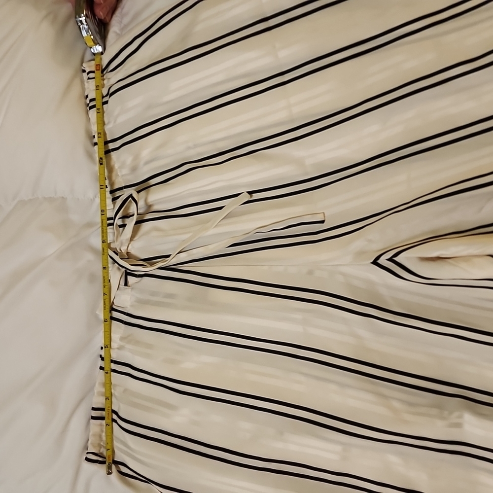 Two  piece pajama set with long sleeve button up shirt and long pants - Picture 5 of 5